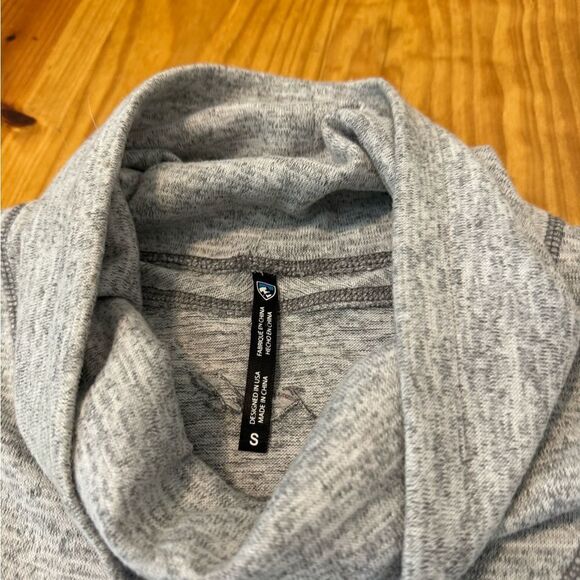 Kuhl LEA Heather Gray Ash Funnel Cowl Neck Pullover Sweater Women’s Size Small - Picture 6 of 14